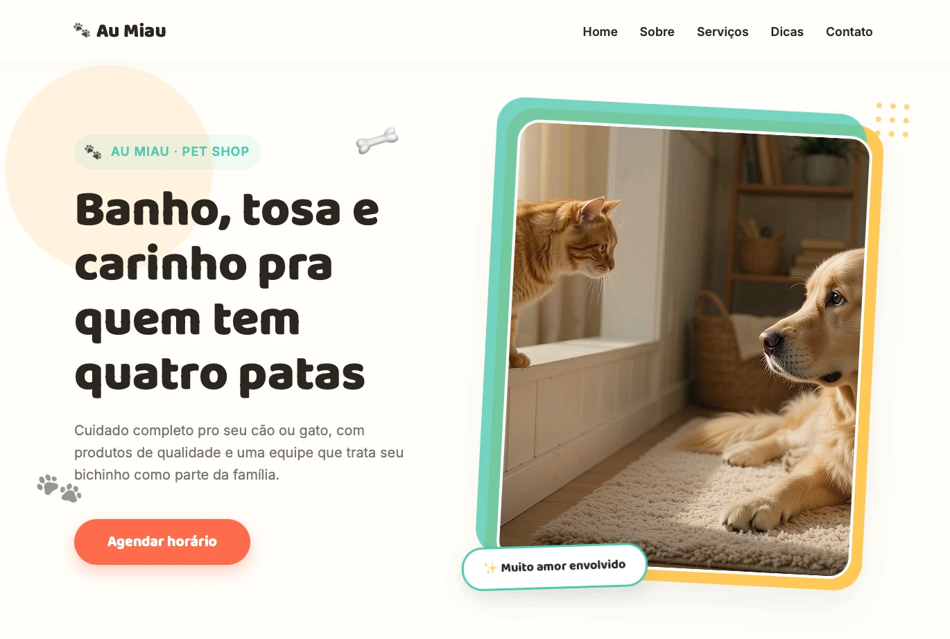 Site Petshop Au Miau